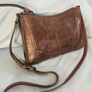 Frye Melissa Leather Crossbody Bag - Brown